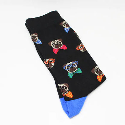 Mid-Calf Length Men's Socks in European Style