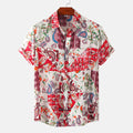 Men's Short Sleeve Casual Button Shirt