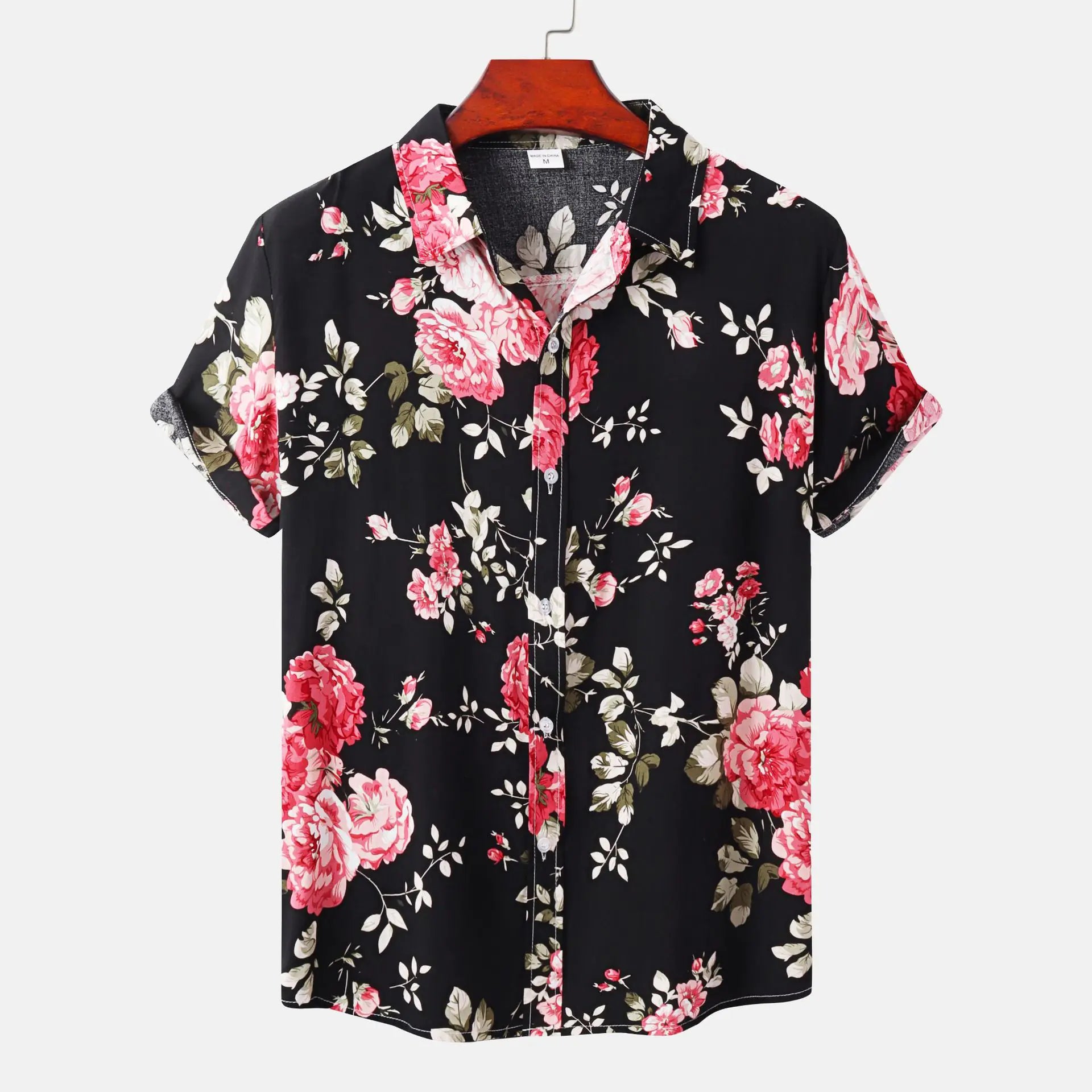 Men's Short Sleeve Casual Button Shirt