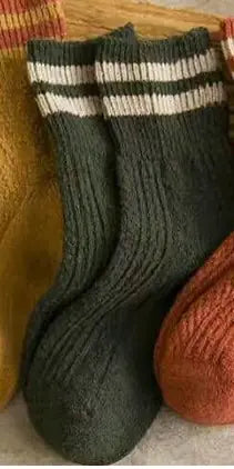 Autumn Winter Thick Cotton Mid-Calf Socks