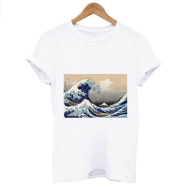 Great Wave Kanagawa Inspired Art Tee