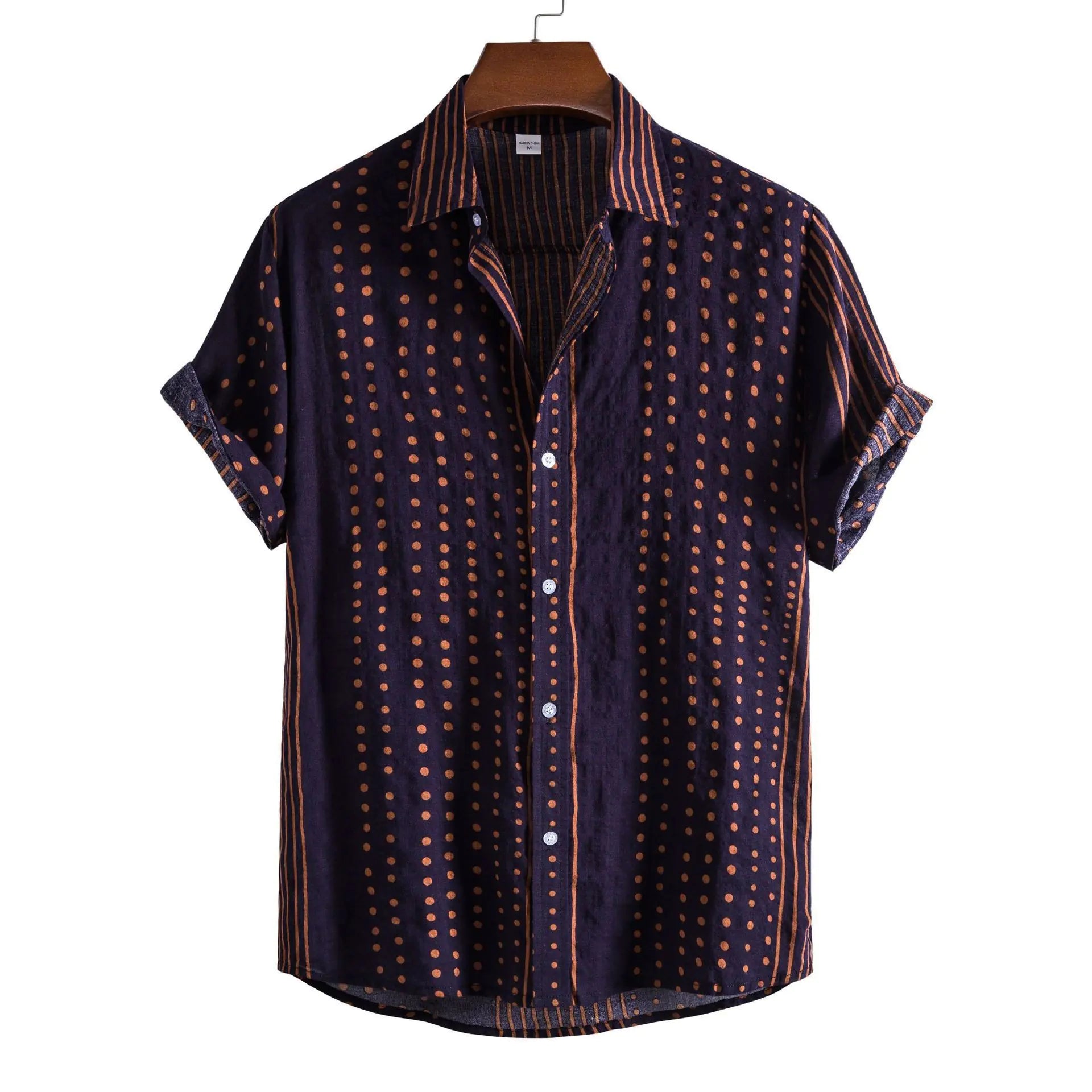 Men's Short Sleeve Casual Button Shirt