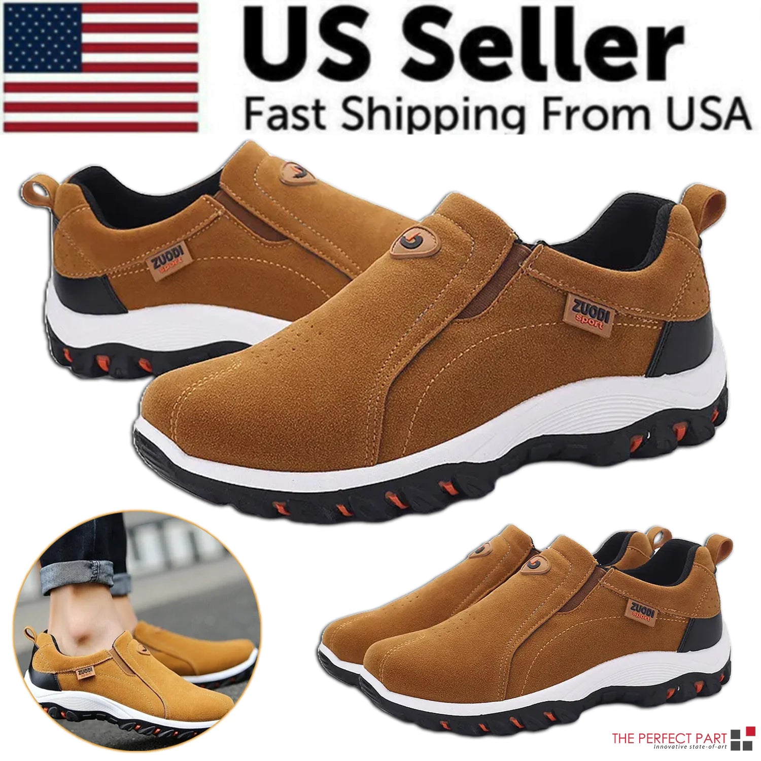 Men's Loafer Slip On Casual Walking Sneakers
