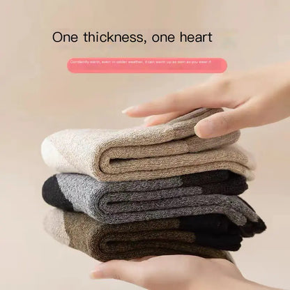 Thick Warm Wool Socks for Autumn and Winter (Mid-Calf)