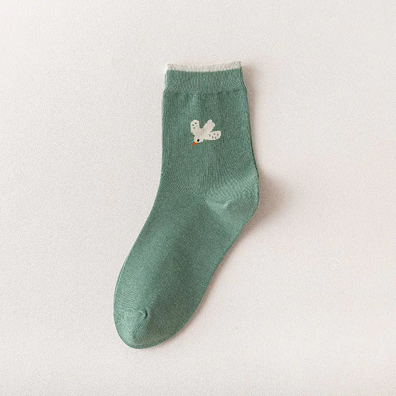 Women's Cartoon Animal Mid-Calf Warm Socks