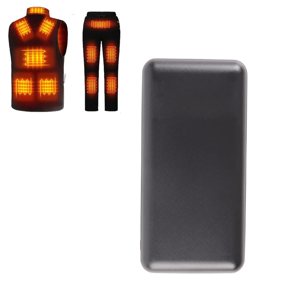 Omrisy 5V2A Battery Pack for Heated Vest Heated Jacket Rechargeable Battery Power Bank for Heated Pants Heated Blanket (Not Suit for 7.4v Heated Clothing) (20000mAh)