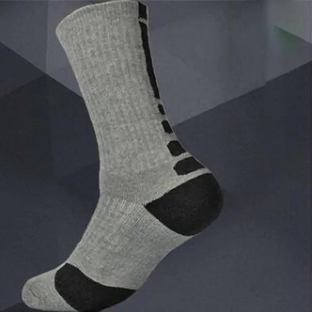 Men's Quick-Dry Elite Sports Socks - Mid-Calf Basketball