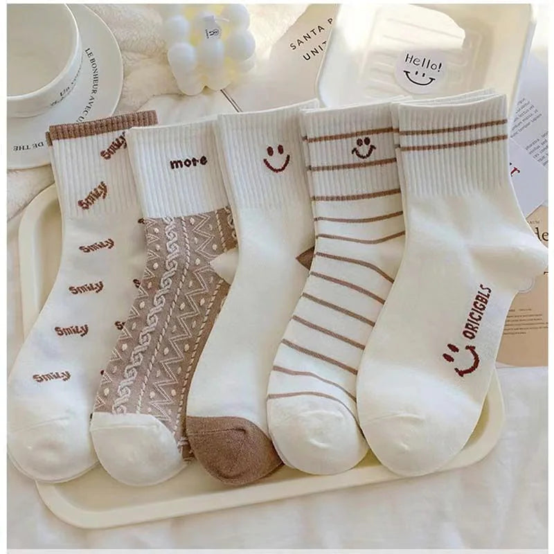Fashionable Warm Tube Socks for Women in Fall