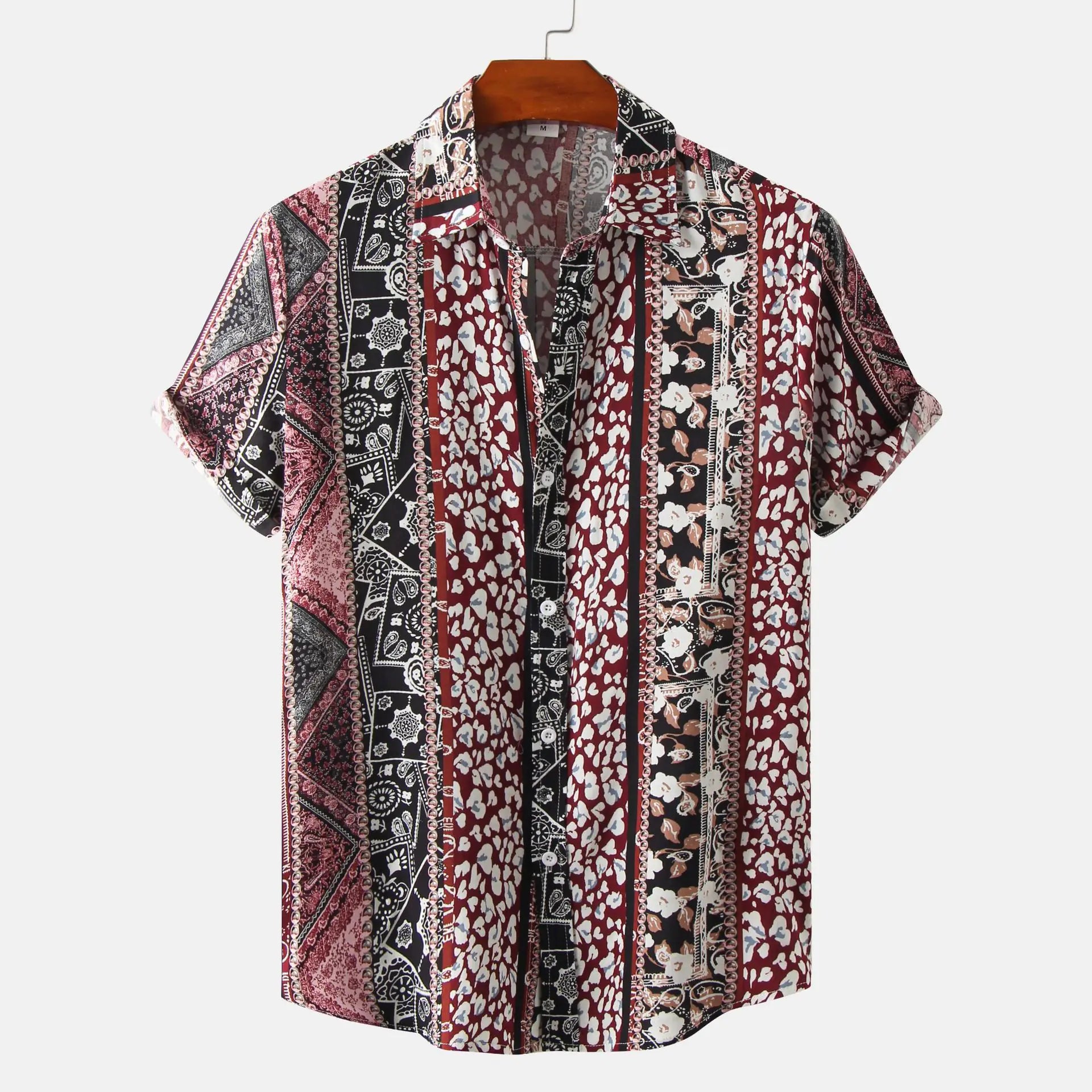 Men's Short Sleeve Casual Button Shirt