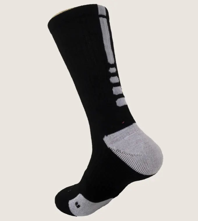 Men's Quick-Dry Elite Sports Socks - Mid-Calf Basketball