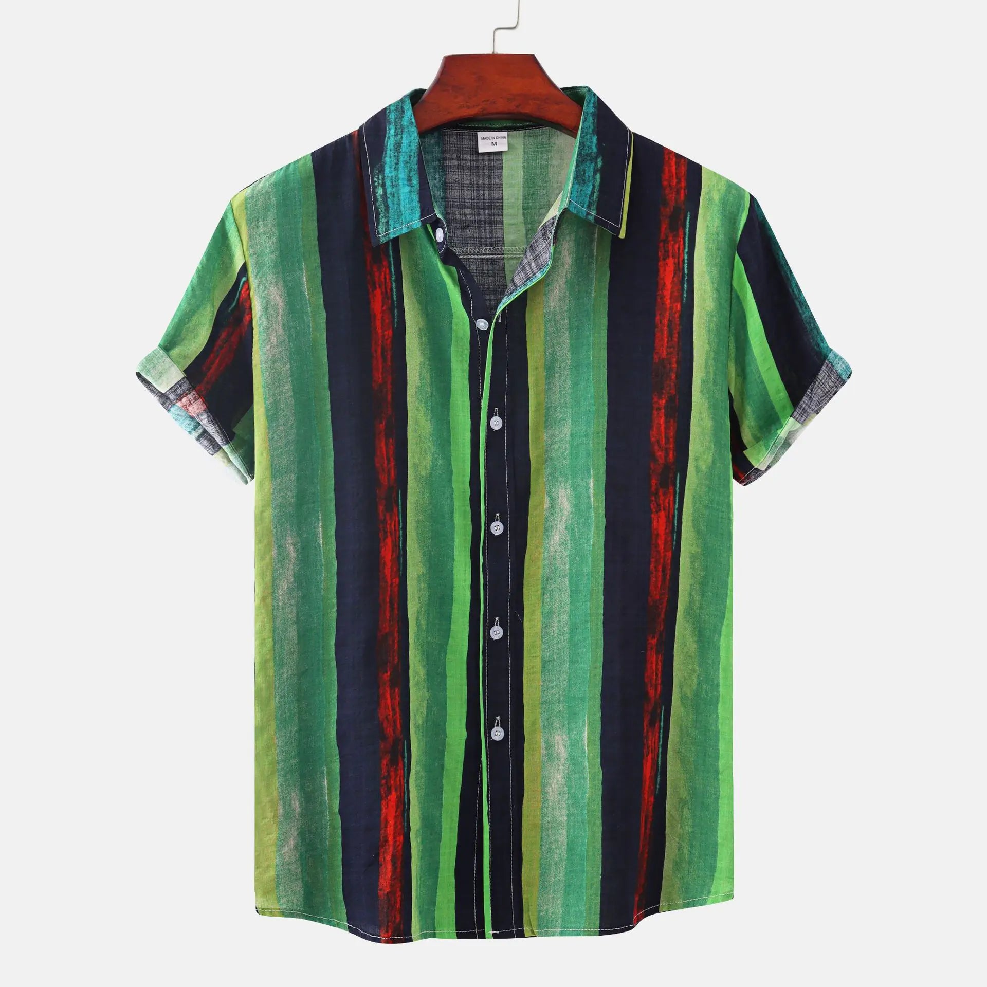 Men's Short Sleeve Casual Button Shirt