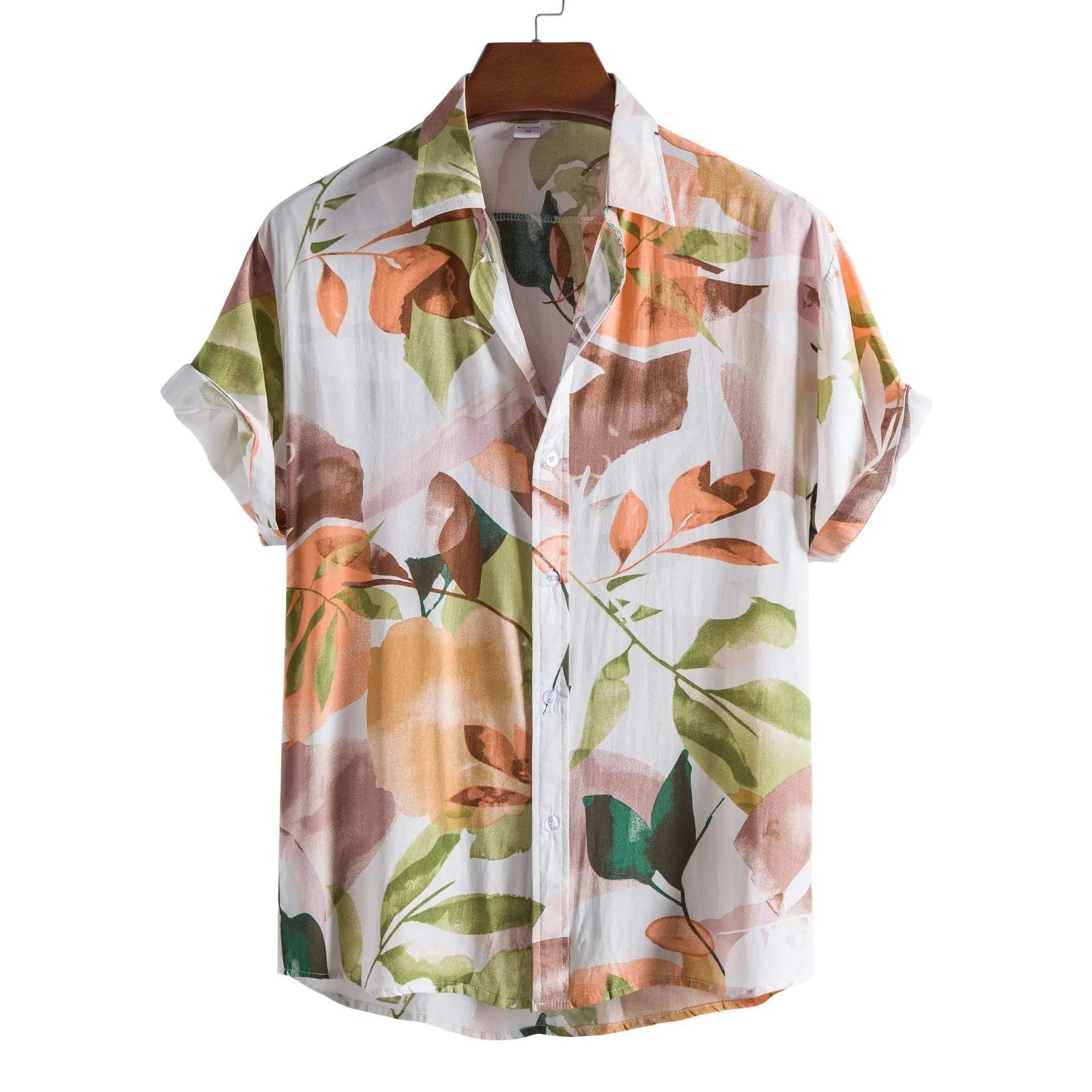 Men's Short Sleeve Casual Button Shirt