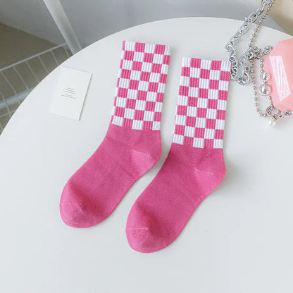Medium Length Cartoon Jacquard Socks for Women