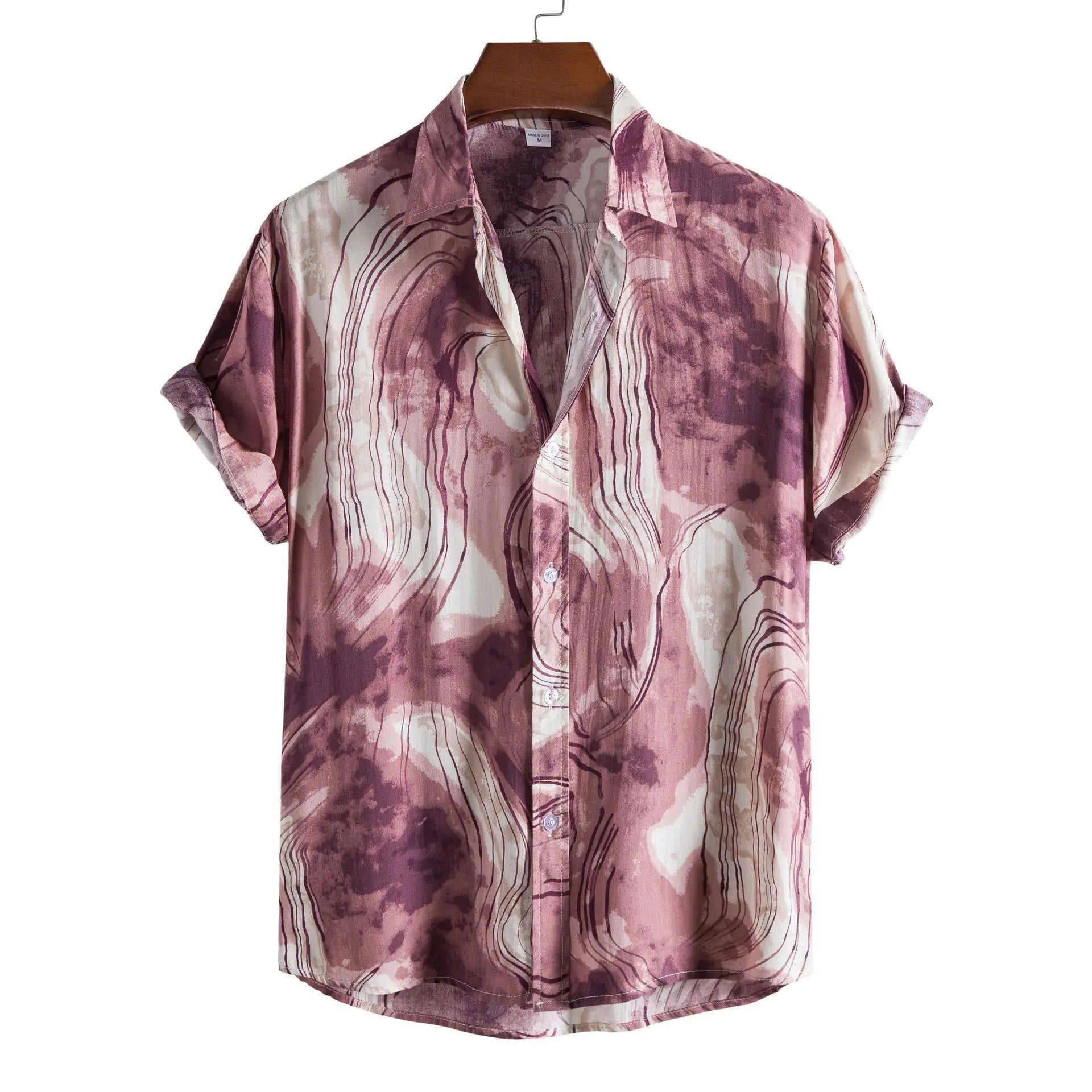 Men's Short Sleeve Casual Button Shirt