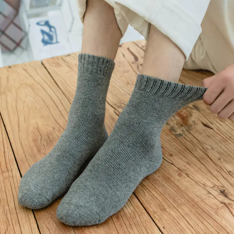 Men's Thick Warm Winter Mid Tube Terry Socks