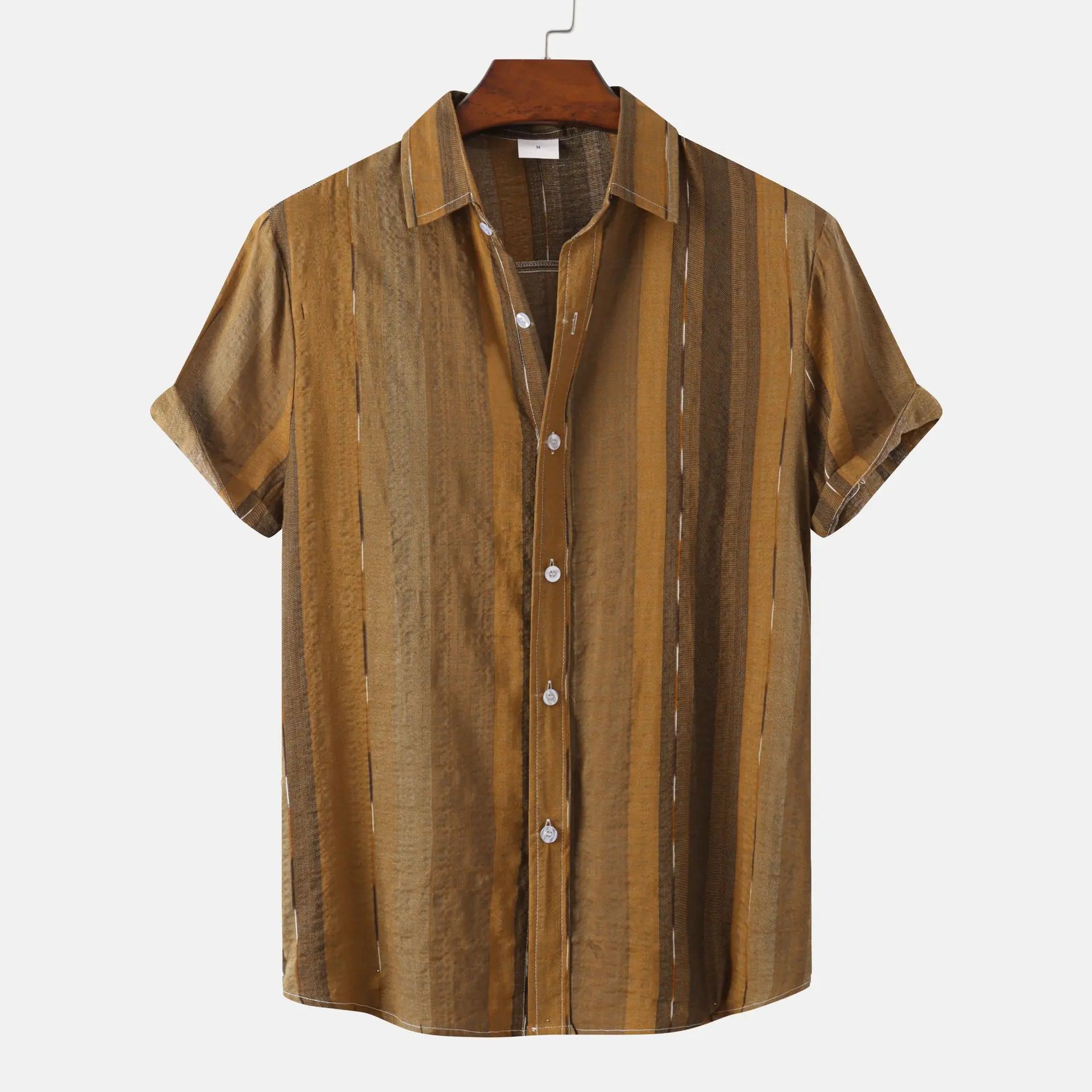 Men's Short Sleeve Casual Button Shirt