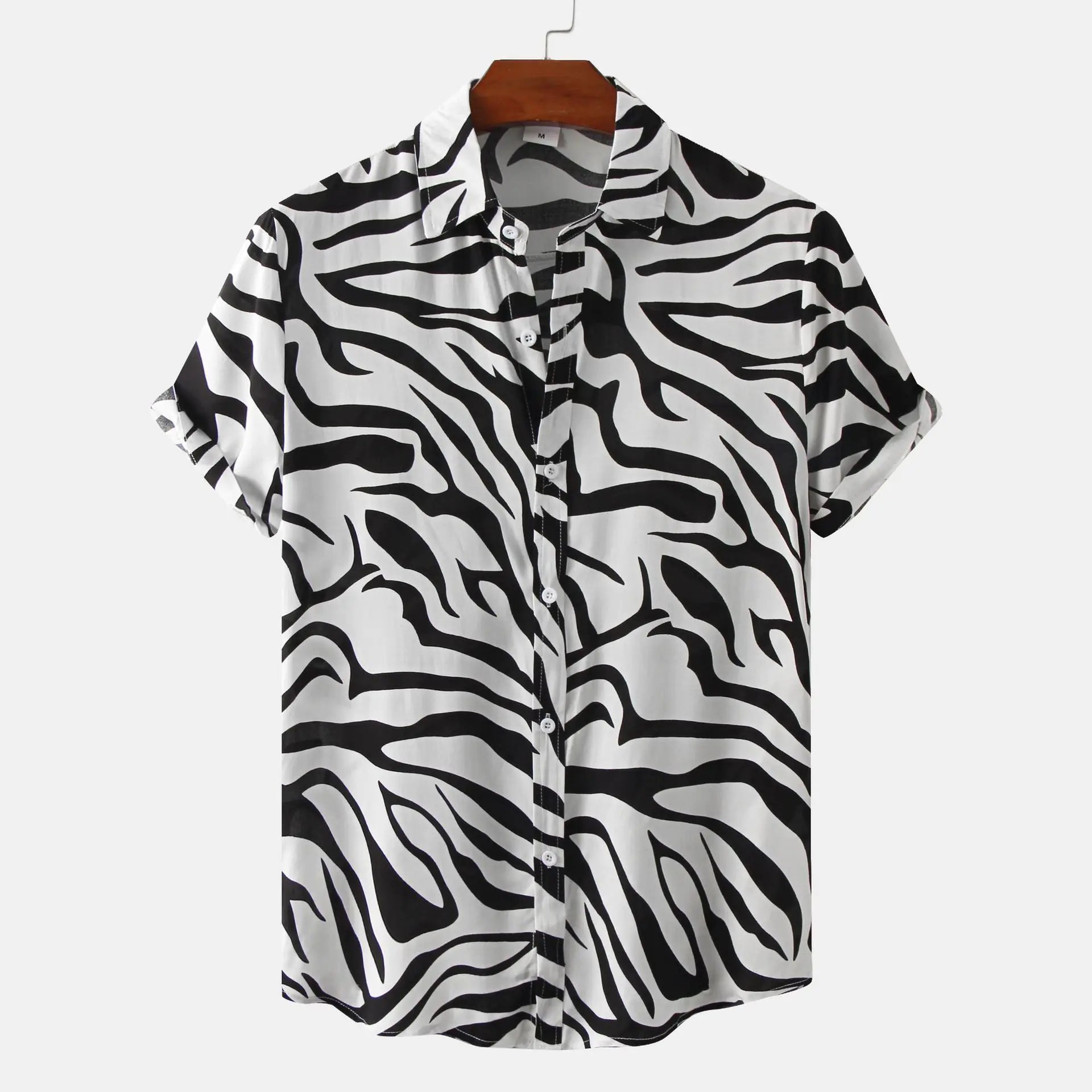 Men's Short Sleeve Casual Button Shirt
