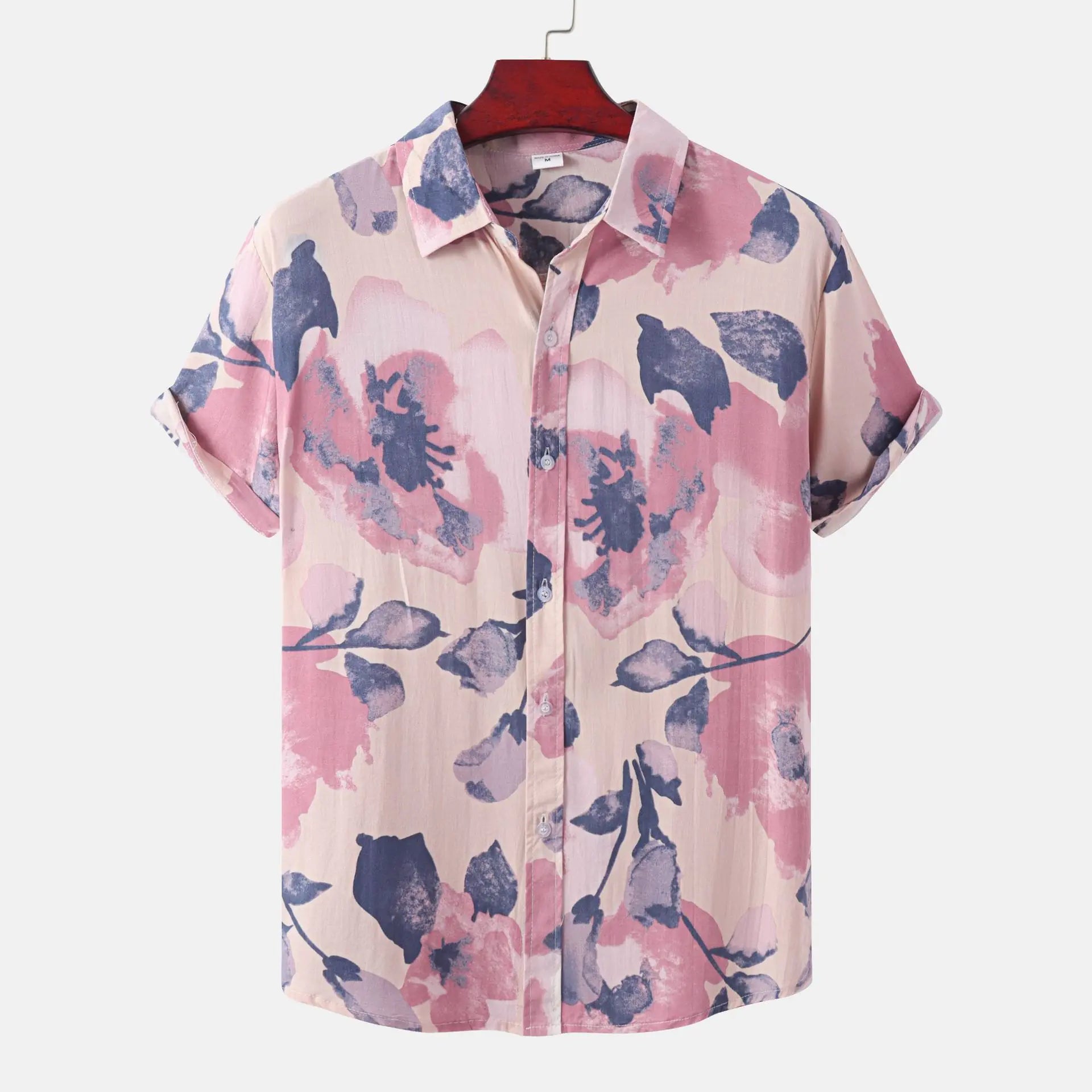 Men's Short Sleeve Casual Button Shirt