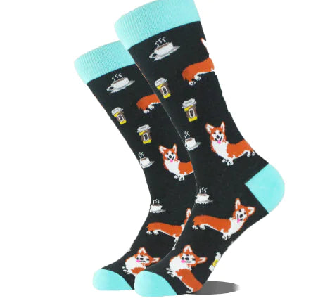 Mid-Calf Length Men's Socks in European Style