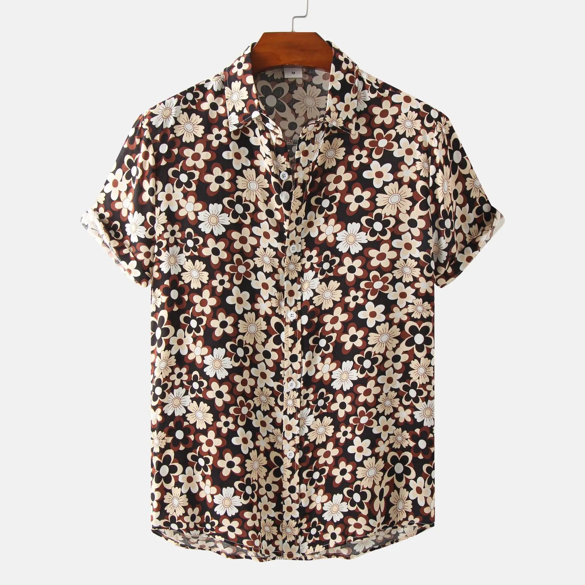 Men's Short Sleeve Casual Button Shirt