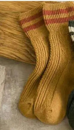 Autumn Winter Thick Cotton Mid-Calf Socks
