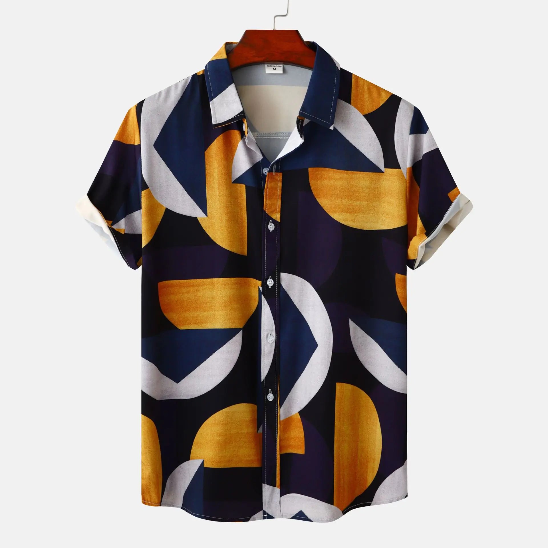 Men's Short Sleeve Casual Button Shirt