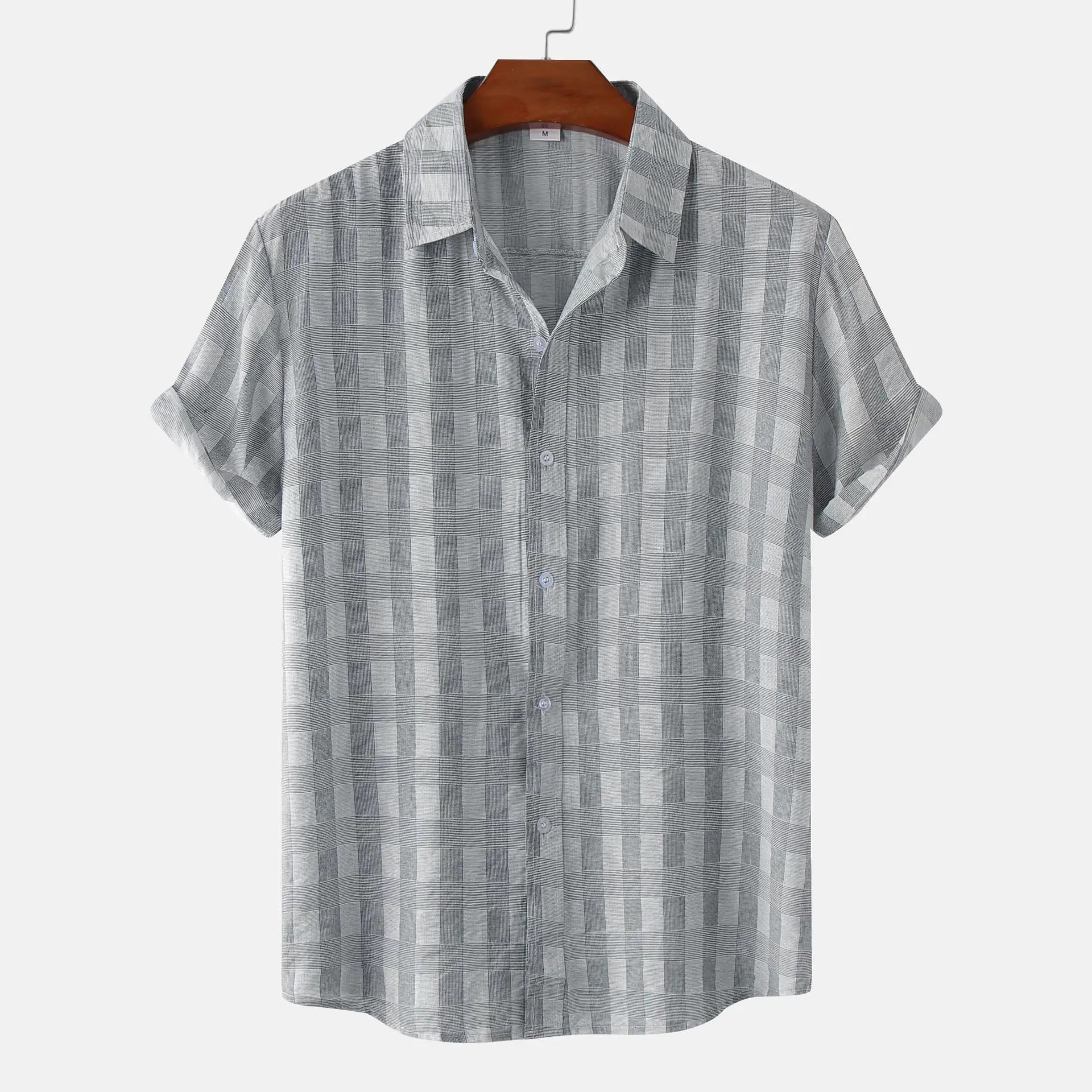 Men's Short Sleeve Casual Button Shirt