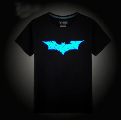Glow-in-the-Dark Superhero Graphic T-Shirt
